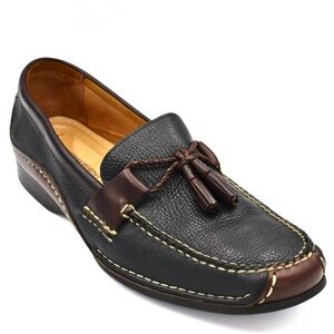 Johnston & Murphy Flex Tassel Loafers Men’s 13 M Leather Dress Shoes Sheepskin